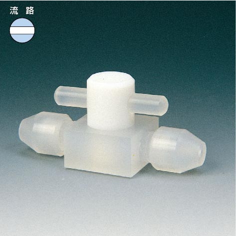 フロンケミカル フッ素樹脂（ＰＴＦＥ）二方バルブ装置用Ｂ型８パイ